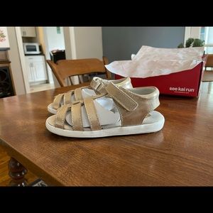 NWT See Kai Run - Gold/Silver Sandals, Children’s Size 12
